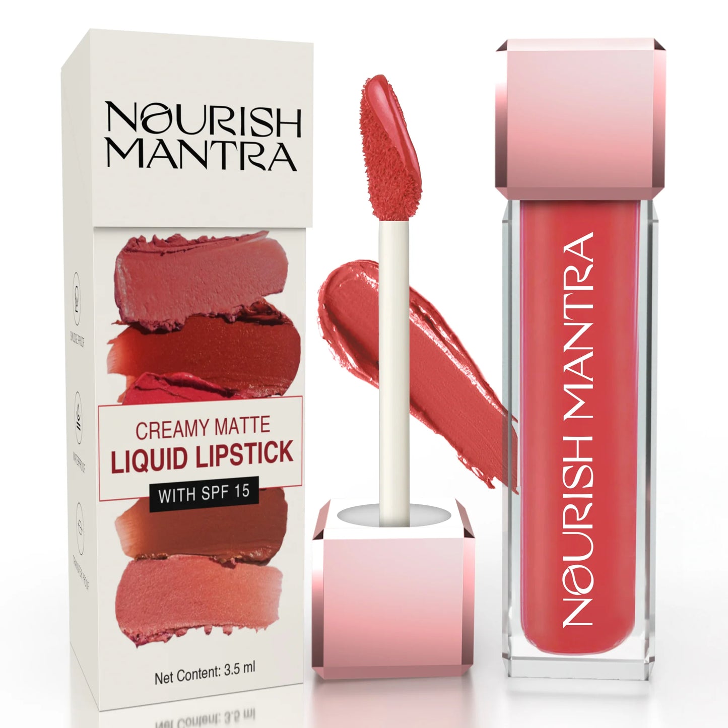 Ishq Wala Red (Candy Apple Red) Lipstick With SPF 3.5ml - Nourish Mantra