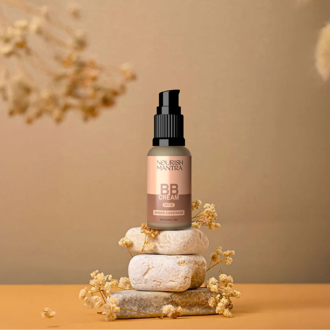 BB Cream SPF 25 Sheer Coverage 15ml- Nourish Mantra