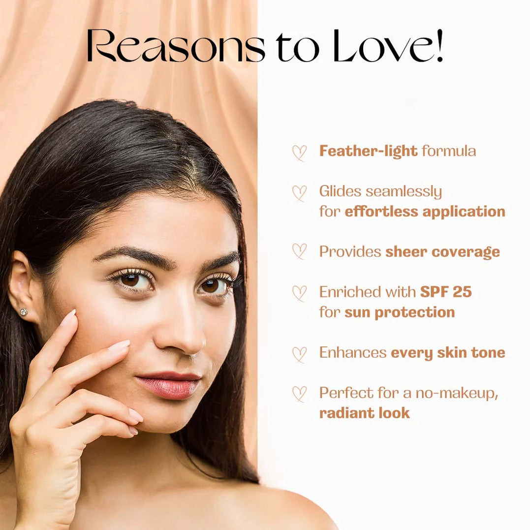 BB Cream SPF 25 Sheer Coverage 15ml- Nourish Mantra