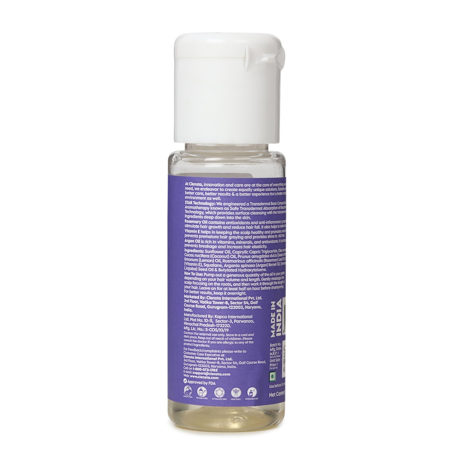 Clensta Rosemary Hair Growth Oil - 20ml