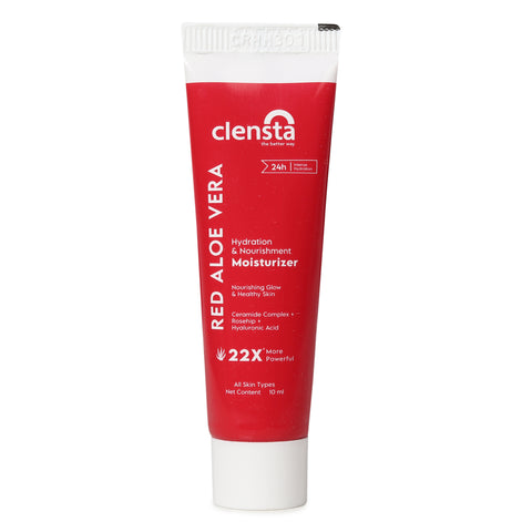 Clensta Red Aloe Vera Hydrating Face Moisturizer - 10ml
