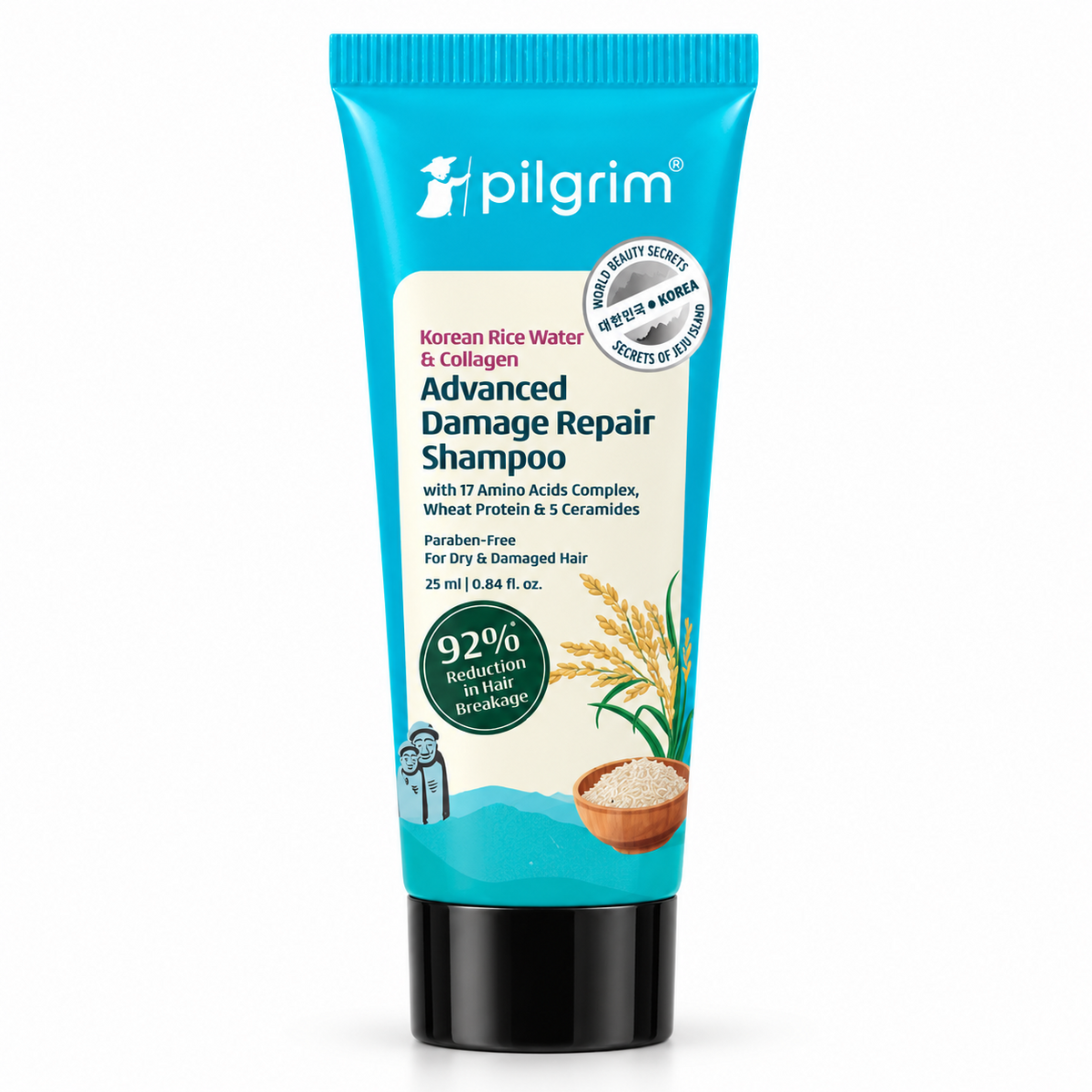 Korean Rice Water & Collagen Advanced Damage Repair Shampoo -25ml