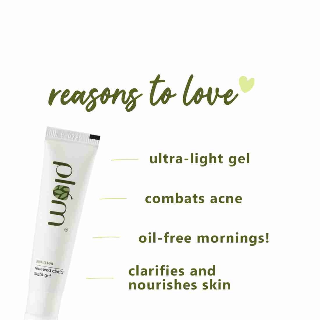 Plum Green Tea Renewed Clarity Night Gel (15ml)