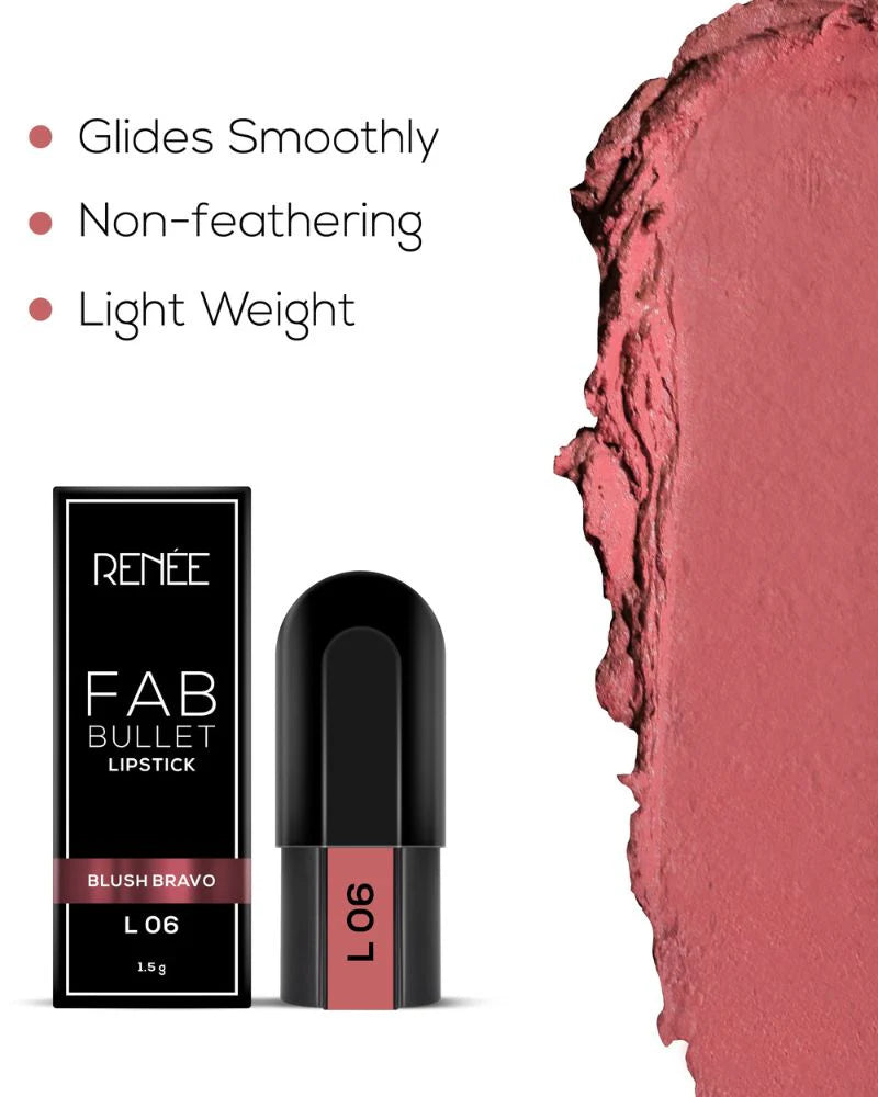 Renee Fab Bullet Lipstick - L 06 Blush Bravo (1.5g)