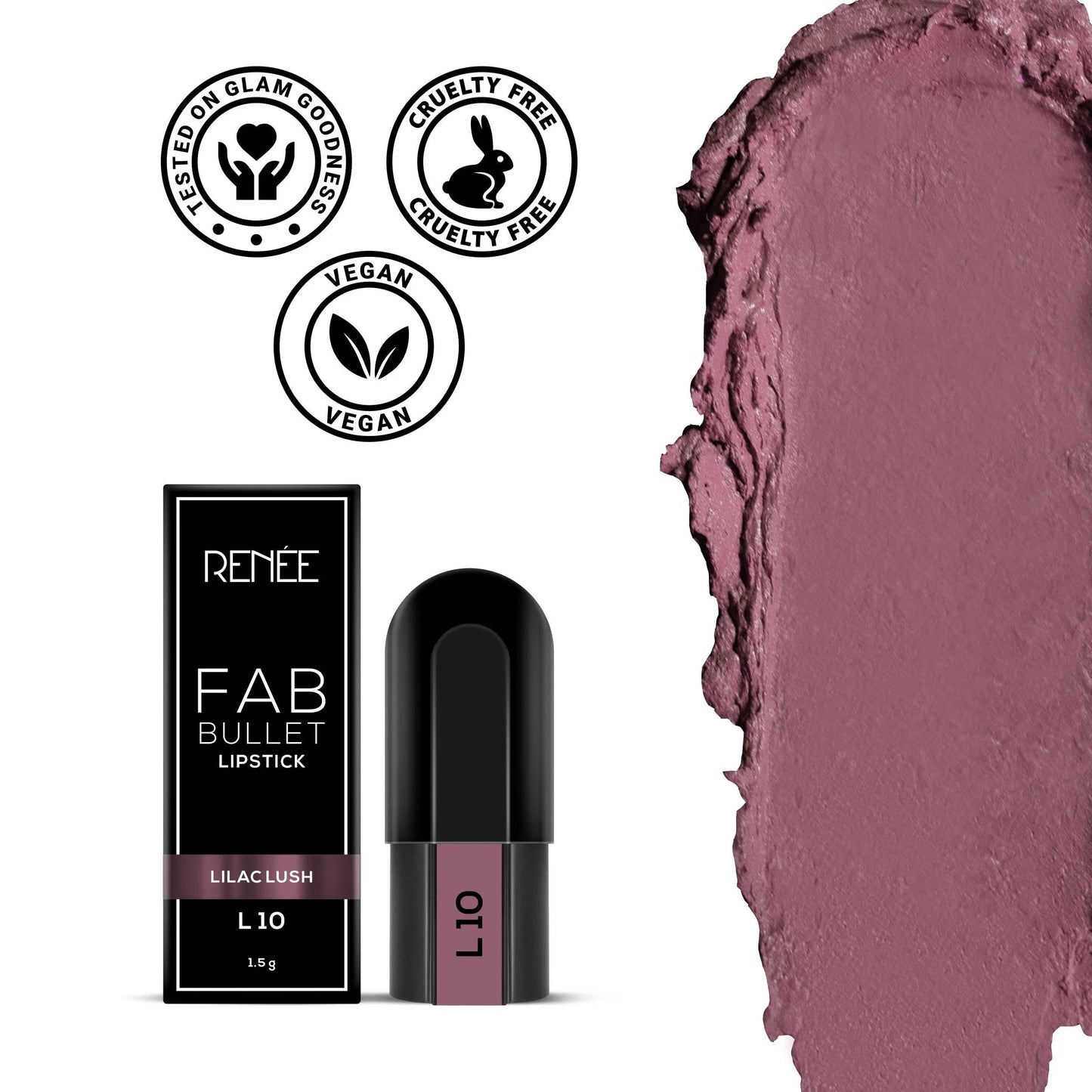 Renee Fab Bullet Lipstick - L 10 Lilac Lush (1.5g)