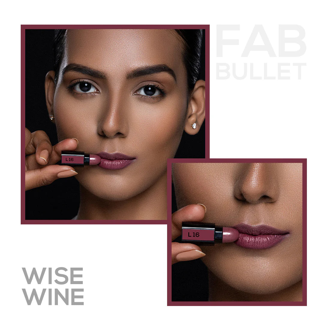 Renee Fab Bullet Lipstick - L 16 Wise Wine (1.5g)