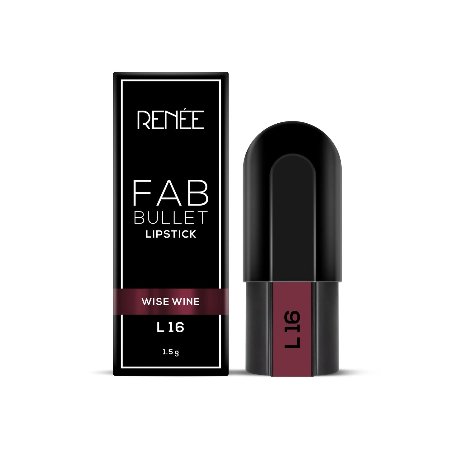 Renee Fab Bullet Lipstick - L 16 Wise Wine (1.5g)