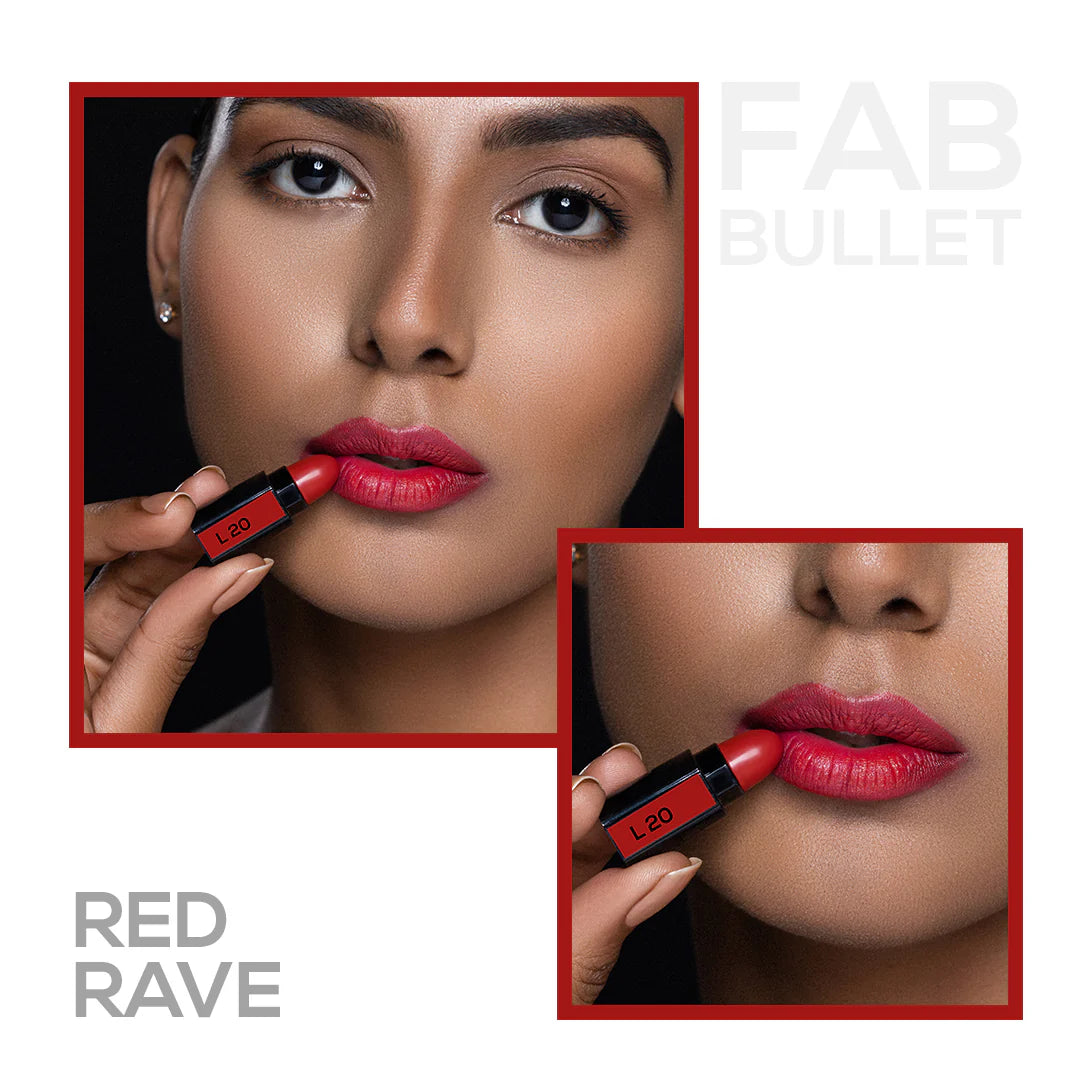 Renee Fab Bullet Lipstick - L 20 Red Rave (1.5g)