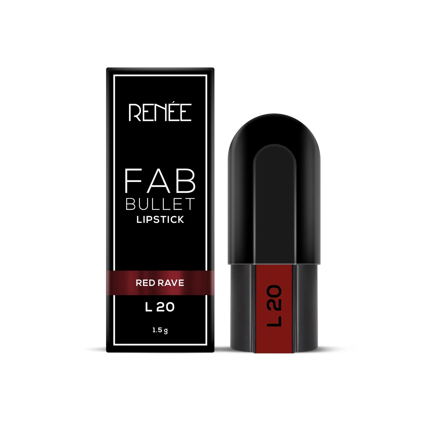Renee Fab Bullet Lipstick - L 20 Red Rave (1.5g)