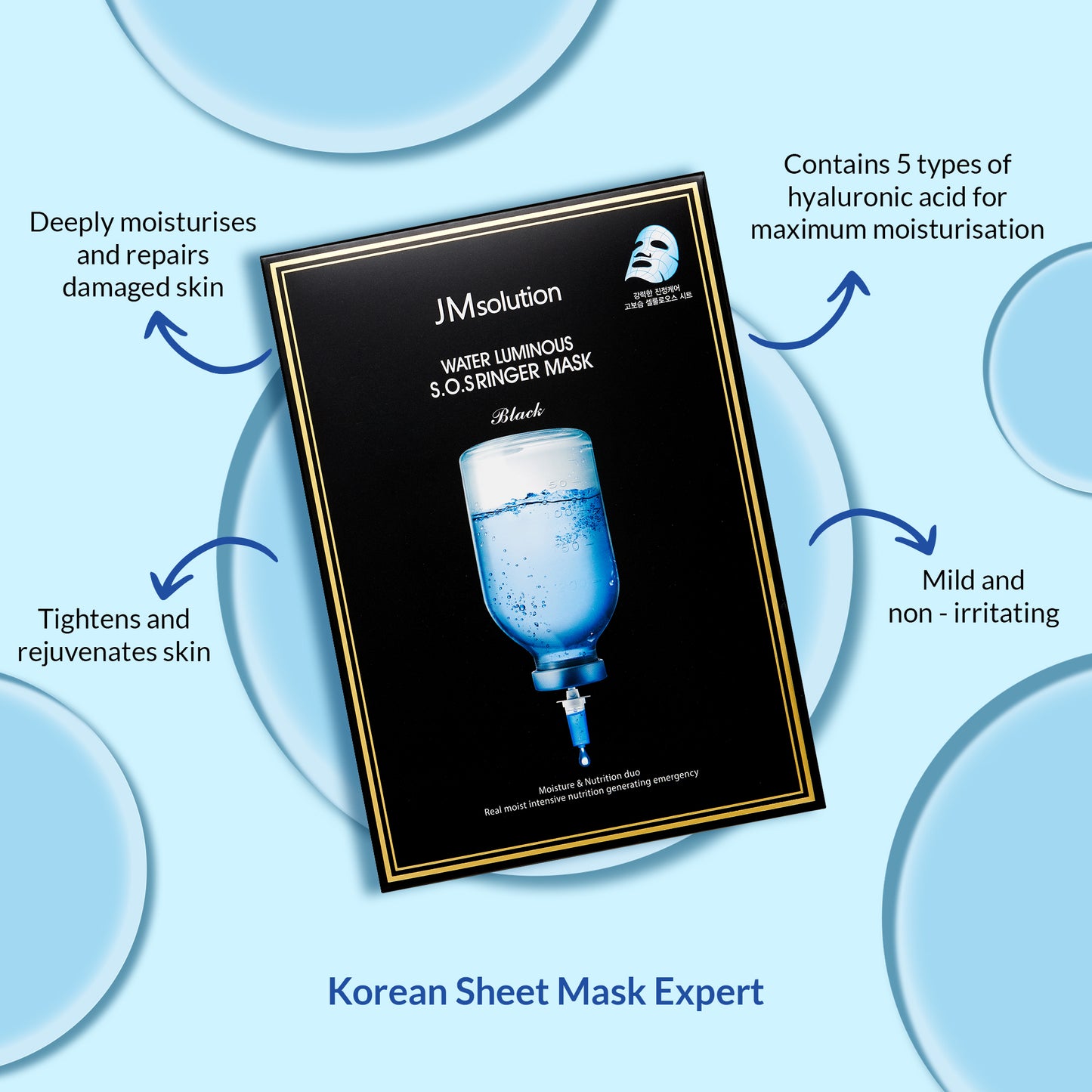 JMsolution Water Luminous SOS Ringer Mask