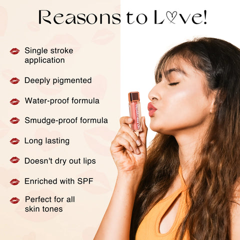 Masoom Pink (Brink Pink) Lipstick With SPF 3.5ml - Nourish Mantra