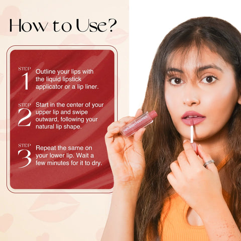 Ishq Wala Red (Candy Apple Red) Lipstick With SPF 3.5ml - Nourish Mantra