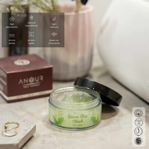 Anour Green Tea Slush Body Scrub - 20g