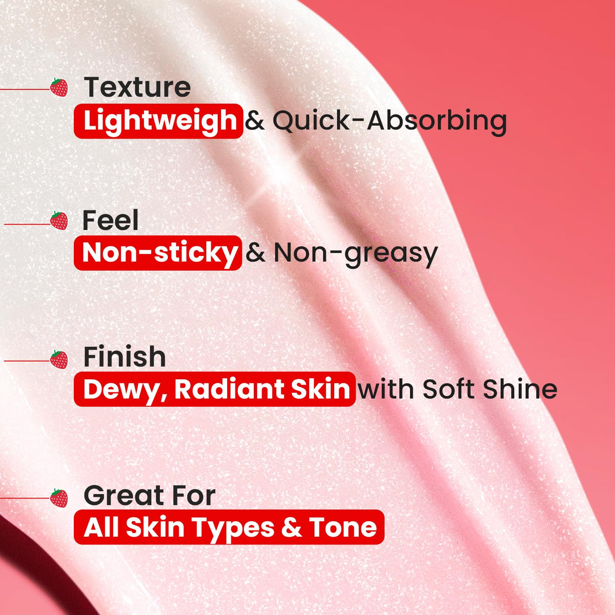 Dot & Key Strawberry Dew Brightening Moisturizer (Niacinamide & Peptides) - 15g