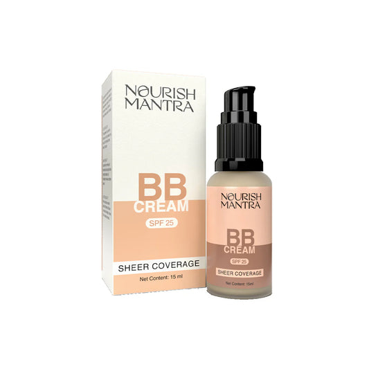 BB Cream SPF 25 Sheer Coverage 15ml- Nourish Mantra