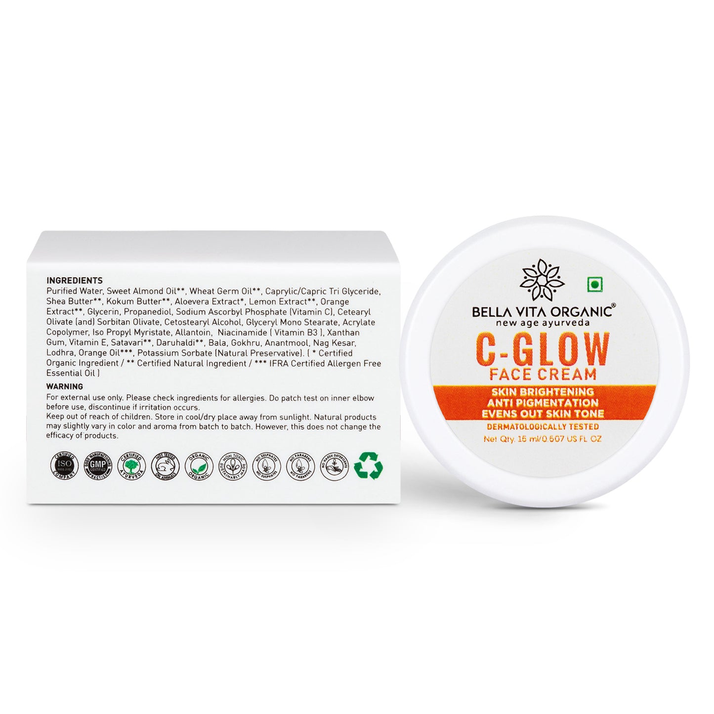 Bella Vita C-Glow Face Cream 15ml
