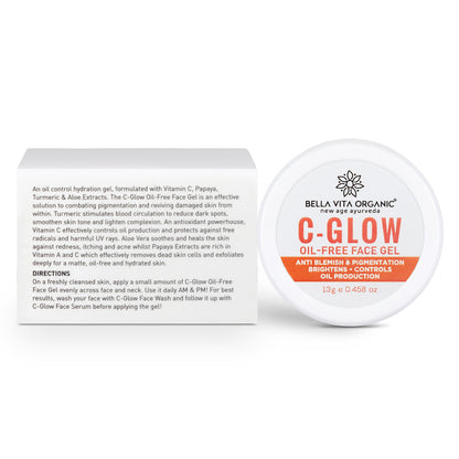 Bella Vita Organic C-Glow Oil Free Face Gel - 13gm/Unisex