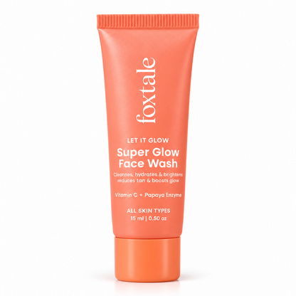 Super Glow Face Wash With Vitamin C & Papaya Enzyme - 15ml