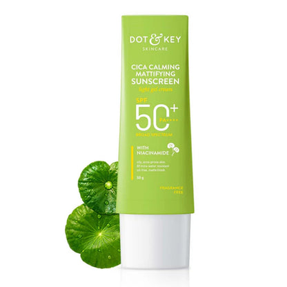 Dot & Key Cica Calming Mattifying Sunscreen SPF 50+ PA++++ - 50gm