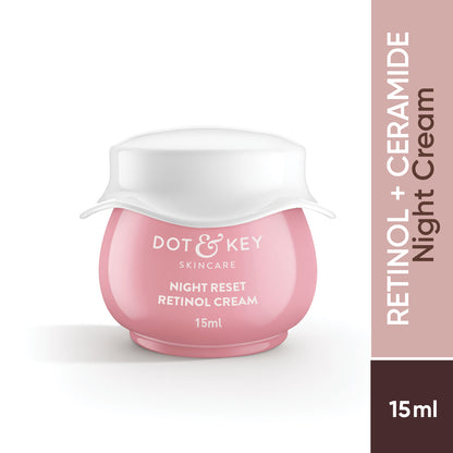 Dot & Key Retinol + Ceramide Night Repair Cream - 15ml
