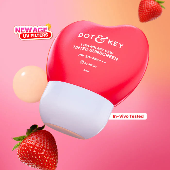 Dot & Key Strawberry Dew Tinted Sunscreen SPF 50+ PA++++ – 07 Caramel - 50g