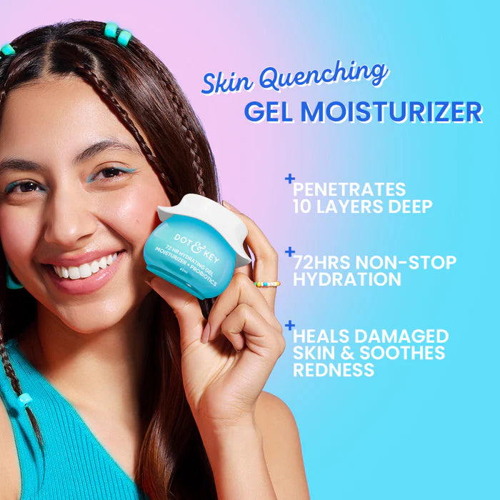 Dot & Key 72HR Hydrating Gel Moisturizer + Probiotics, 5 Ceramides & Hyaluronic - 60ml