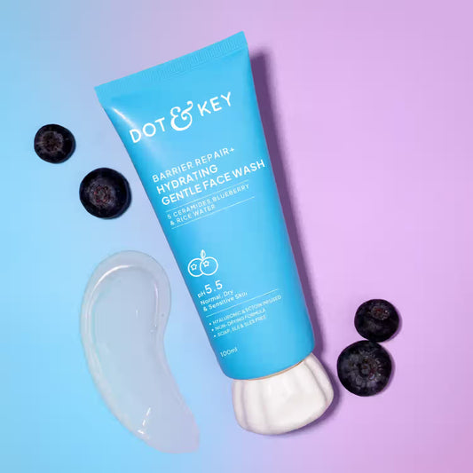 Dot & Key Barrier Repair+ Hydrating Gentle Face Wash, 5 Ceramides & Japanese Rice Water -100ml