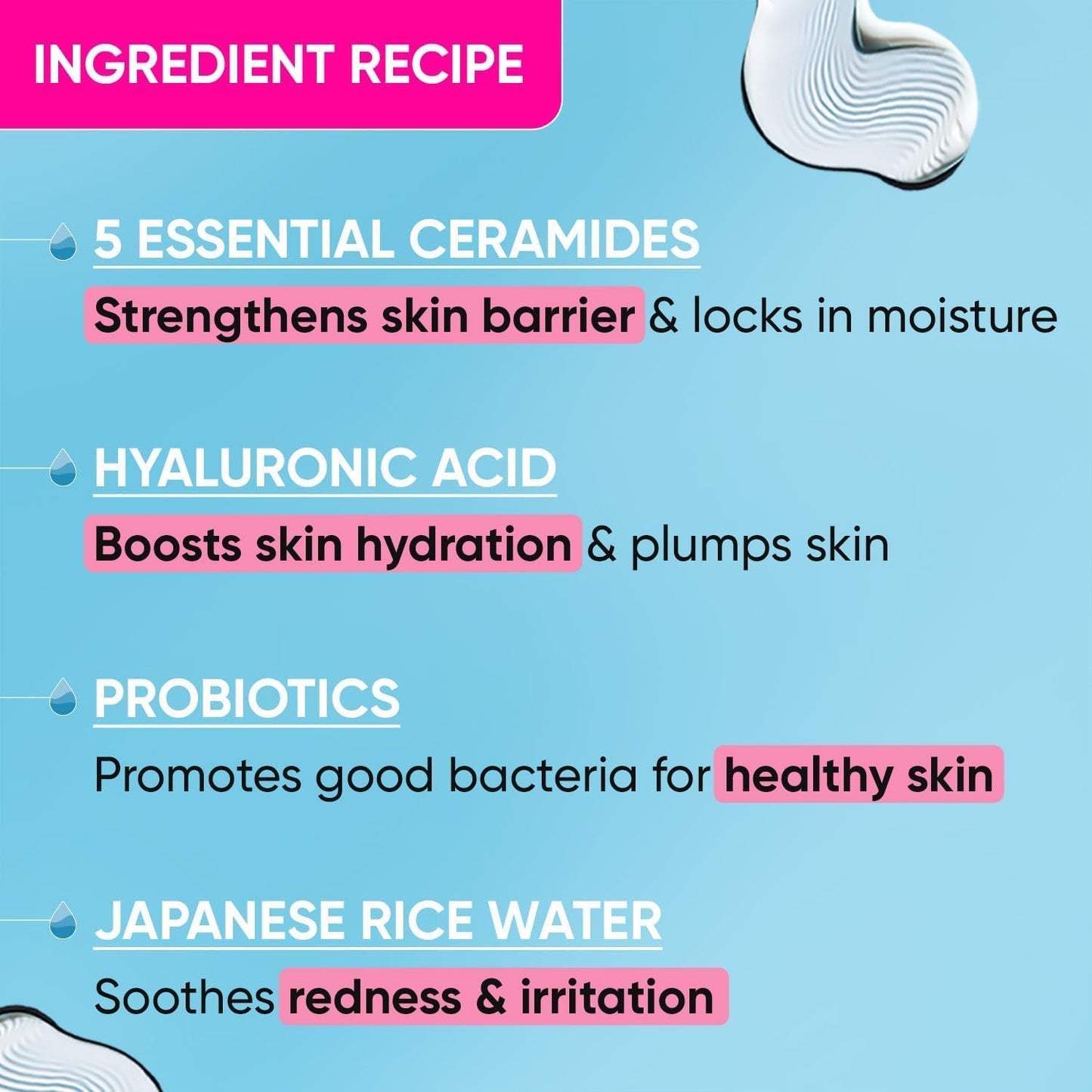 Dot & Key Barrier Repair+ Hydrating Gentle Face Wash, 5 Ceramides & Japanese Rice Water -100ml