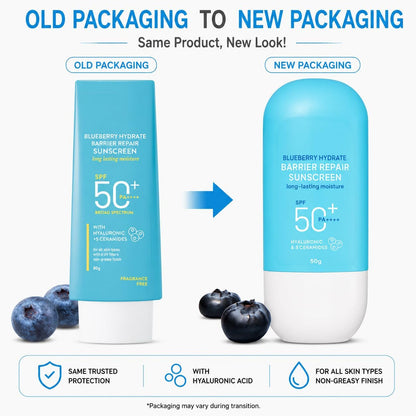 Dot & Key Blueberry Hydrate Barrier Repair Sunscreen SPF 50+ PA++++ -50gm
