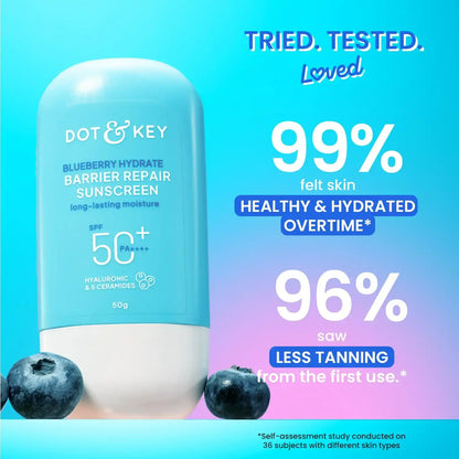 Dot & Key Blueberry Hydrate Barrier Repair Sunscreen SPF 50+ PA++++ -50gm