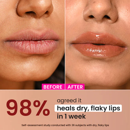 Dot & Key Ceramide & Peptide Barrier Repair Lip Balm SPF 50 PA+++, Warm Nude - 10gm