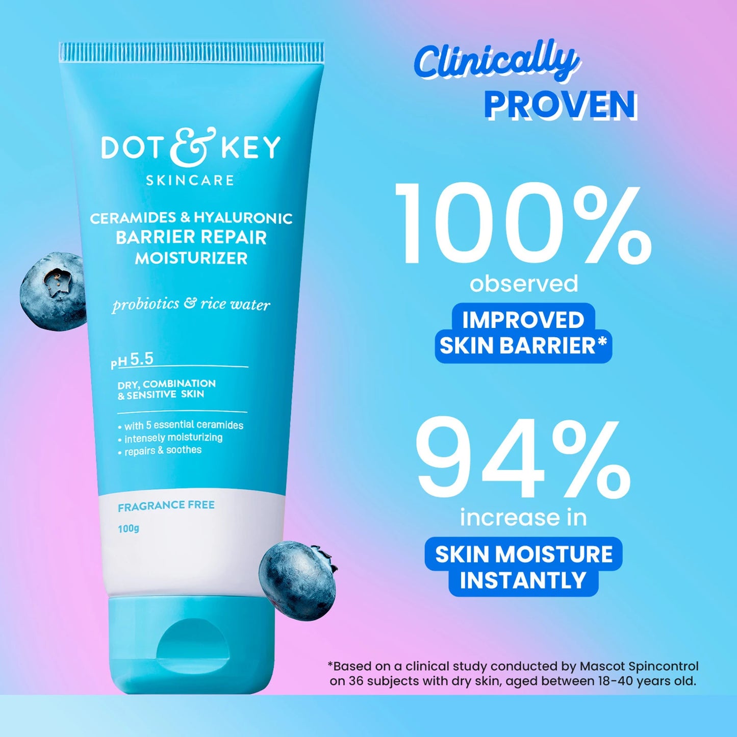 Dot & Key Ceramides & Hyaluronic Barrier Repair Moisturizer -100gm