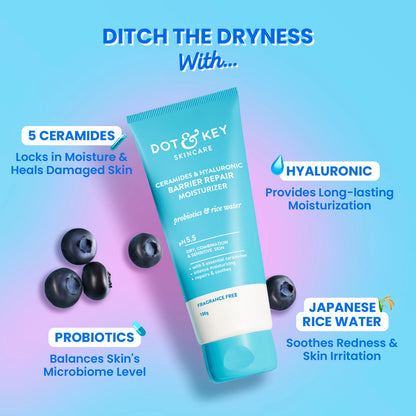 Dot & Key Ceramides & Hyaluronic Barrier Repair Moisturizer -100gm