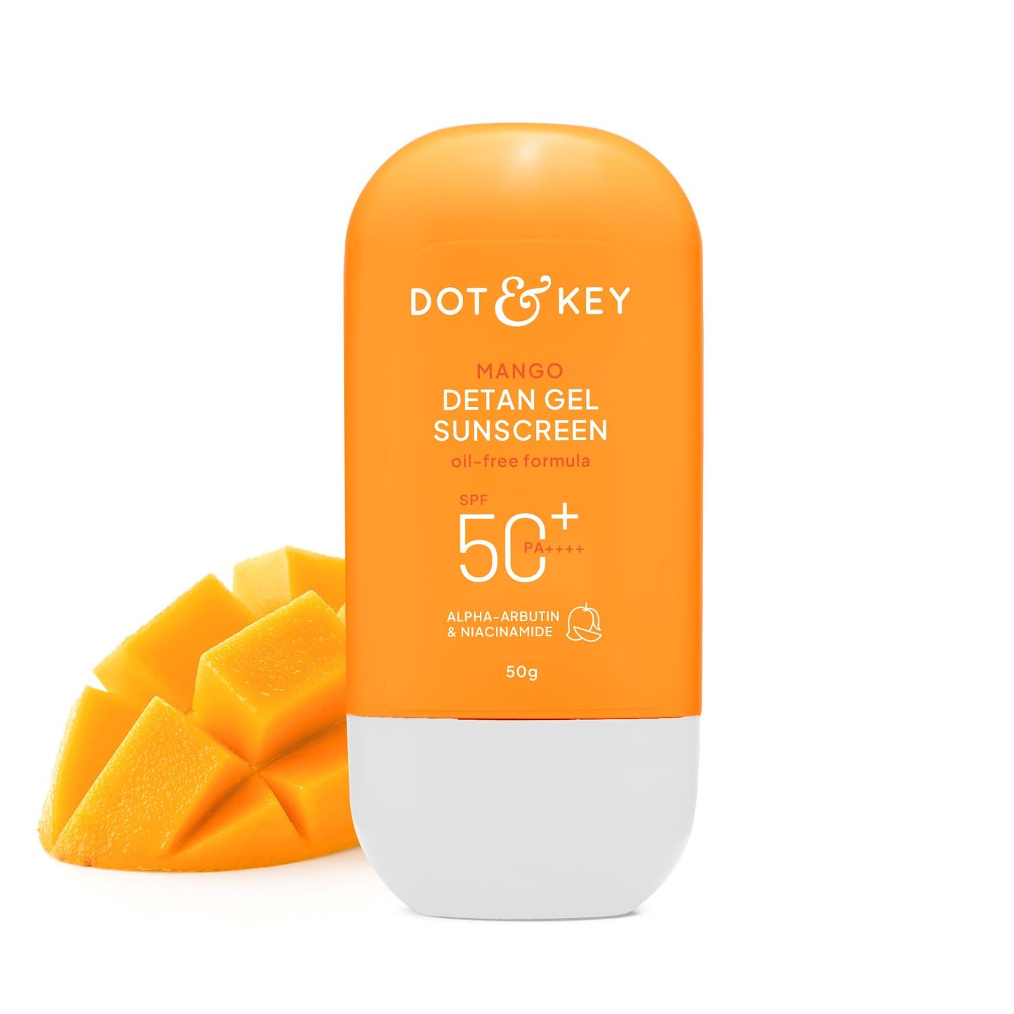 Dot & Key Mango Detan Gel Sunscreen SPF 50+ PA++++, Oil-Free - (50g)