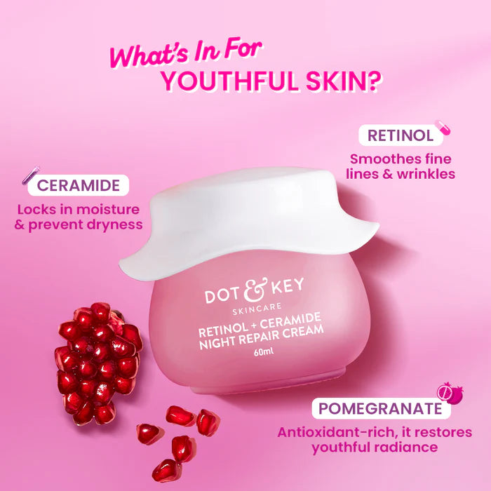 Dot & Key Retinol + Ceramide Sleep Treatment Anti-Ageing Night Cream -60ml