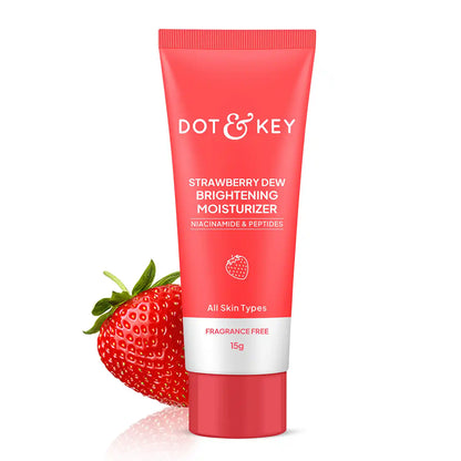 Dot & Key Strawberry Dew Brightening Moisturizer (Niacinamide & Peptides) - 15g