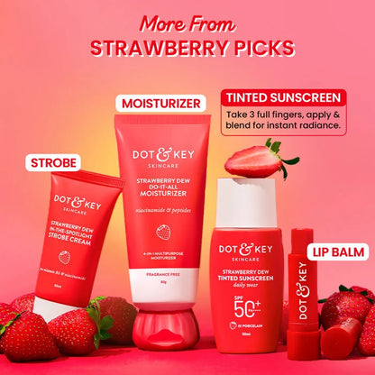 Dot & Key Strawberry Dew Tinted Sunscreen SPF 50+ PA++++ – 07 Caramel - 50g