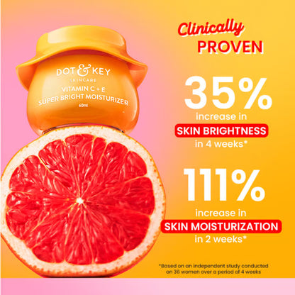 Dot & Key Vitamin C + E Super Bright Moisturizer with Sicilian Blood Orange -60ml