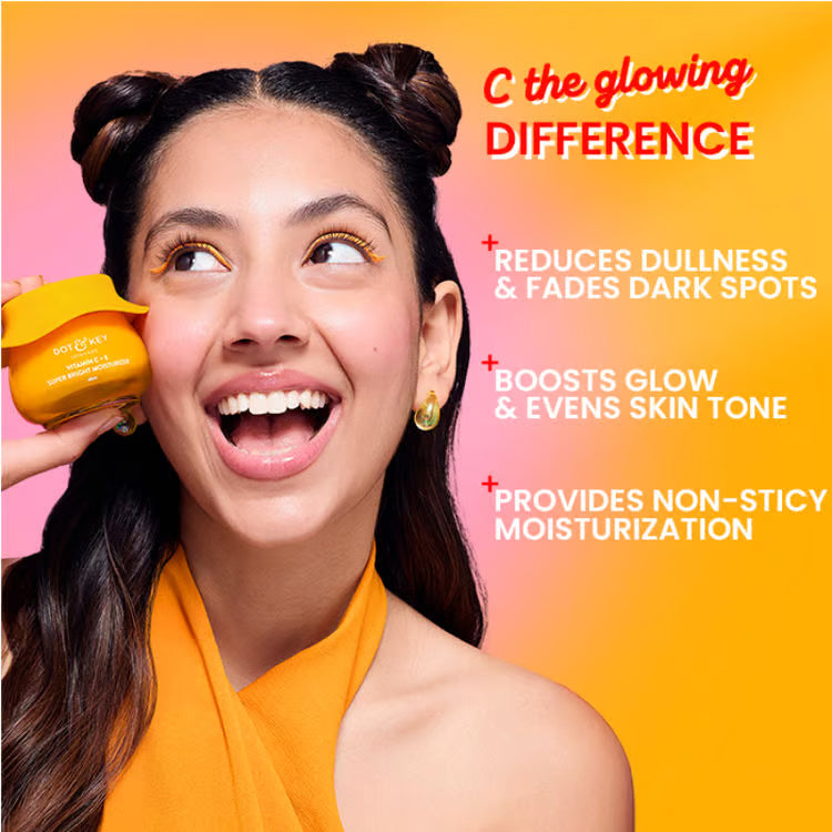 Dot & Key Vitamin C + E Super Bright Moisturizer with Sicilian Blood Orange -60ml