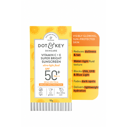 Dot & Key Vitamin C + E Super Bright Sunscreen SPF 50 (10g)