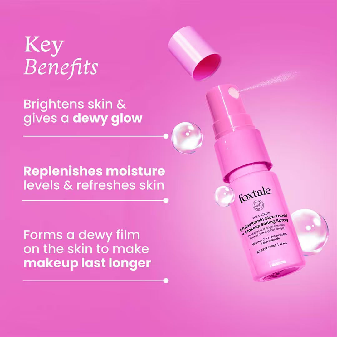 Foxtale Glow Toner + Makeup Setting Spray - 15ml