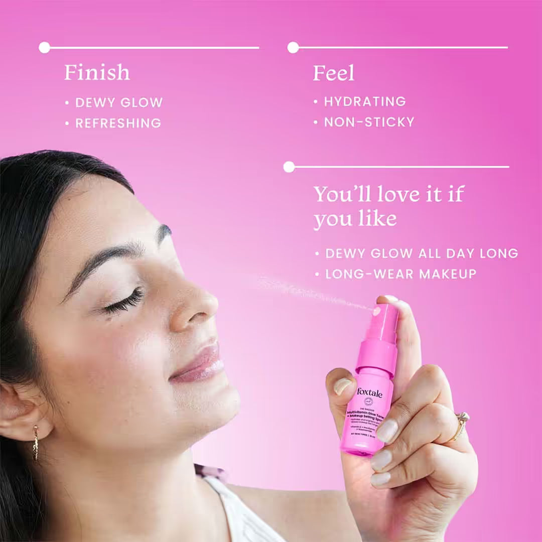 Foxtale Glow Toner + Makeup Setting Spray - 15ml
