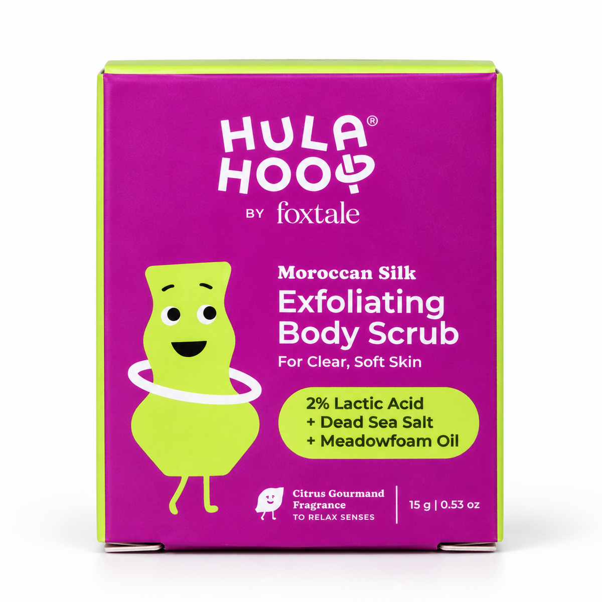 Hula Hoop by Foxtale Moroccan Silk Exfoliating Body Scrub-18g