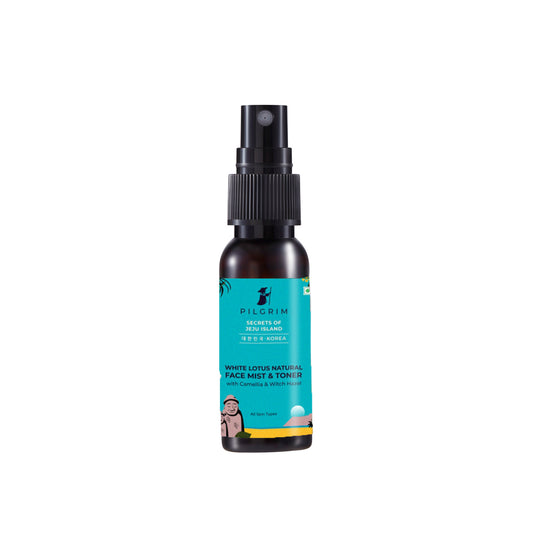 White Lotus Natural Face Mist & Toner with Camellia & Witch Hazel - 30ml