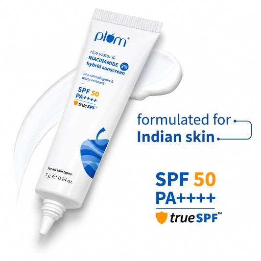 Plum 2% Niacinamide & Rice Water SPF 50 PA+++ Sunscreen- 7g