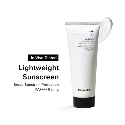 Minimalist SPF 50 PA++++ Sunscreen with Niacinamide - 50g