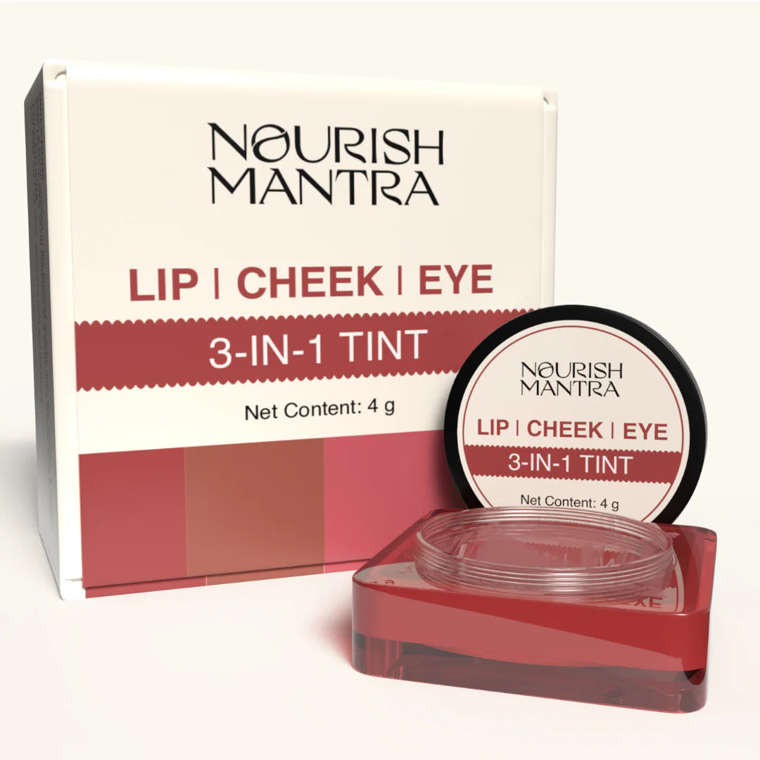 Lip Cheek Eye Tint (3 in 1) -04gm - Nourish Mantra