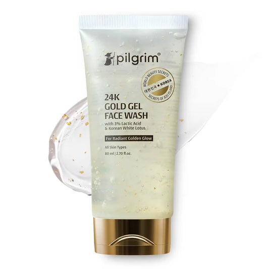 Pilgrim 24k Gold Face Wash with Korean White Lotus - 80ml