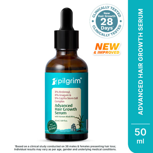 Pilgrim 3% Redensyl 4% Anagain Rosemary Korean Black Rice Hair Growth Serum - 25ml