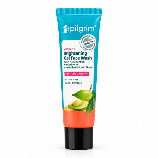 Pilgrim Vitamin C Brightening Gel Face Wash For Glowing Skin -15ml